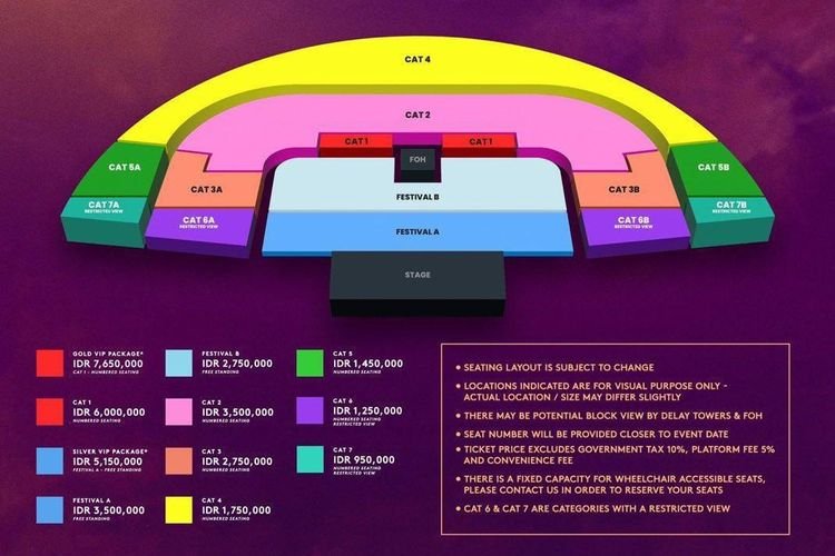 Harga tiket Bruno Mars